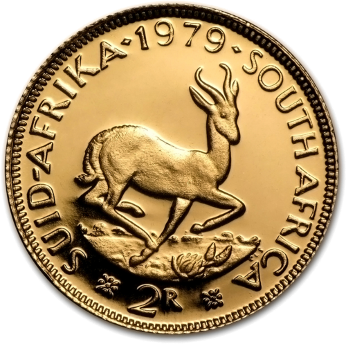 2 Randai Pietų Afrika 1961-1980 auksinė moneta (1)