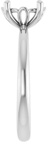 Sužadėtuvių Žiedas „Solitaire“ 585 Baltojo Aukso Oval 8mm x 6mm (4)