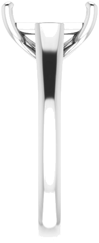 Sužadėtuvių Žiedas „Solitaire“ 585 Baltojo Aukso Emerald 10mm x 8mm (4)