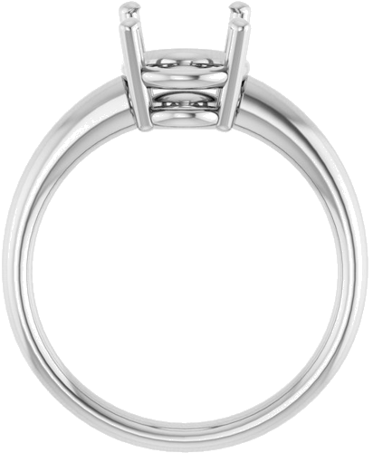 Sužadėtuvių Žiedas „Solitaire“ 585 Baltojo Aukso Oval 10mm x 8mm (2)