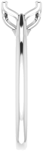 Sužadėtuvių Žiedas „Solitaire“ 585 Baltojo Aukso Round 7.4mm (4)