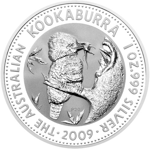 2009 Kookaburra Austrālija 1 oz sudraba monēta (1)