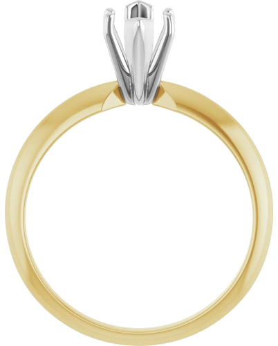 Sužadėtuvių Žiedas „V-End Light Solitaire“ 585 Baltojo Ir Geltonojo Aukso Marquise 9.4mm x 4.5mm (2)