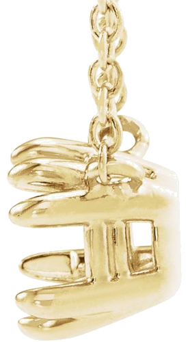 14K Yellow 5 mm Round Claw-Prong Solitaire 18  Necklace Mounting (2)