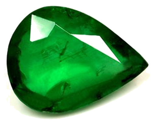 2.83 carat GREEN Pear Smaragdas (1)