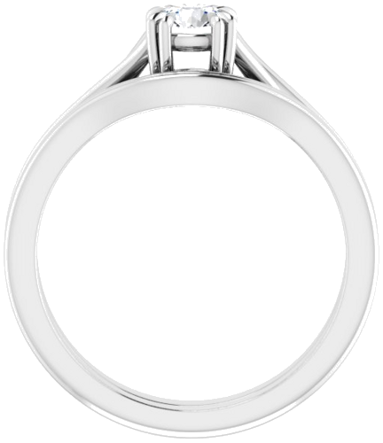 14K White 4.8 mm Round Solitaire Engagement Ring Mounting (7)