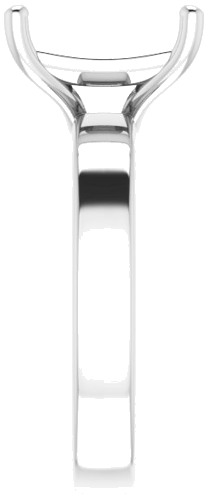 Sužadėtuvių Žiedas „Solitaire“ 585 Baltojo Aukso Square 9mm (4)