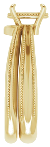 14K Yellow 8x6 mm Oval Engagement Ring Mounting (9)