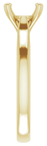 Sužadėtuvių Žiedas „Solitaire“ 585 Geltonojo Aukso Round 7.4mm (4)