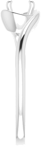 14K White 5.2 mm Round Engagement Ring Mounting (4)