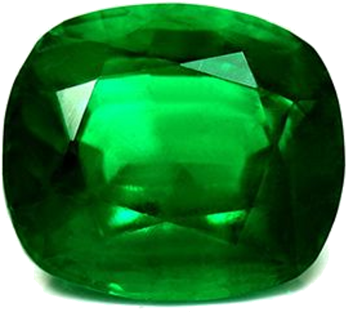 7.44 carat GREEN Cushion Smaragdas (1)