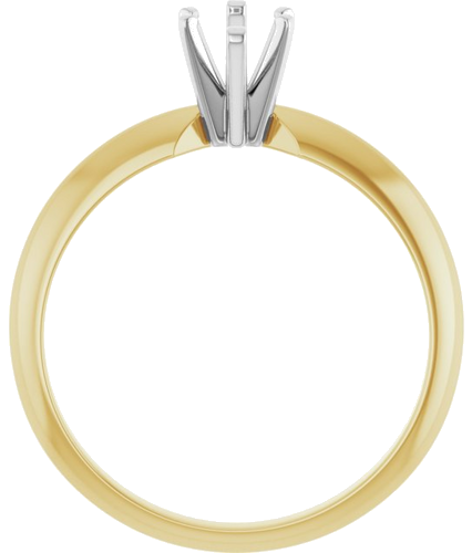 14K Yellow   White Marquise 6-Prong Light Solitaire Engagement Ring Mounting (2)