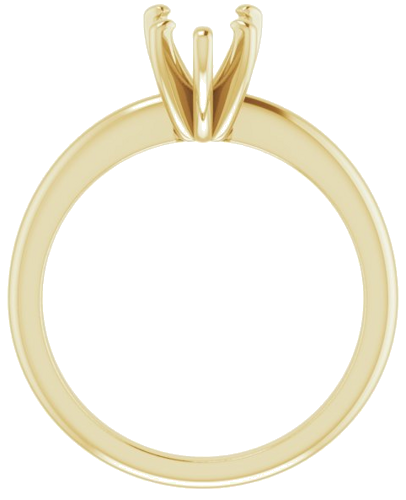 14K Yellow  9x6 mm Pear Solitaire Engagement Ring Mounting (2)
