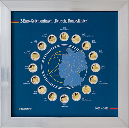 Presentation frame for 2 euro german coins (2)