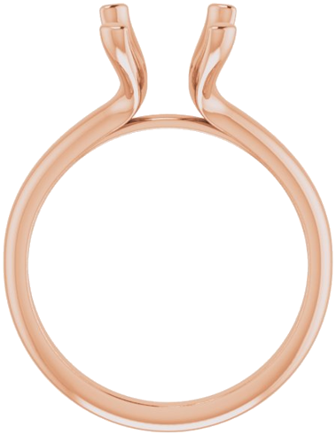 Sužadėtuvių Žiedas „Solitaire“ 417 Rožinis Aukso Emerald 10mm x 8mm (2)