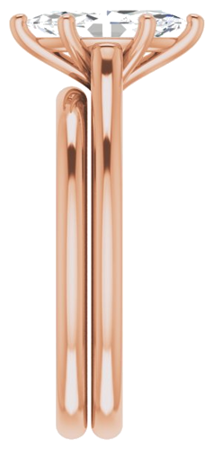 14K Rose 10x5 mm Marquise Solitaire Engagement Ring Mounting (9)