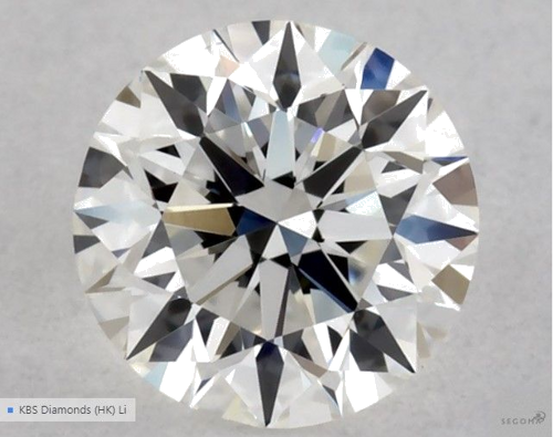 0.3 carat G-VVS2 Excellent cut Natūralus Round Deimantas (1)