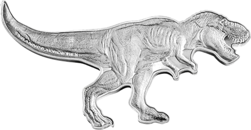 2 oz Тираннозавр Рекс 2021 Соломоновы Острова cеребряная монета (3)
