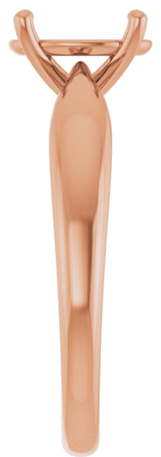 Sužadėtuvių Žiedas „Solitaire“ 585 Rožinis Aukso Oval 9mm x 7mm (4)