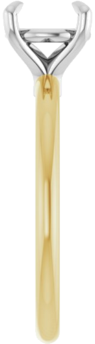 Sužadėtuvių Žiedas 585 Baltojo Ir Geltonojo Aukso Round 7.4mm (3)