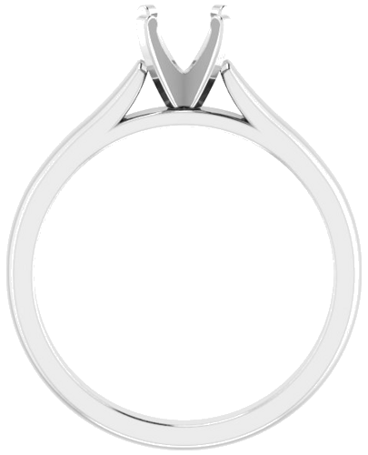 Sužadėtuvių Žiedas „Solitaire“ 585 Baltojo Aukso Round 5.5mm (2)