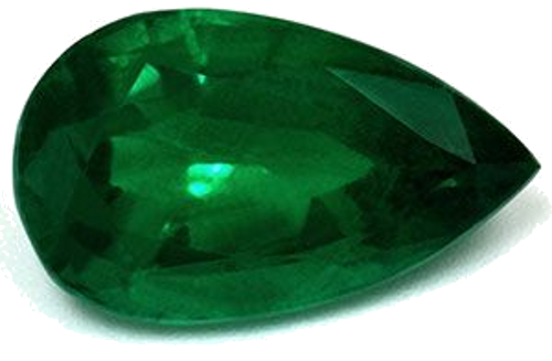 3.16 carat GREEN Pear Smaragdas (1)