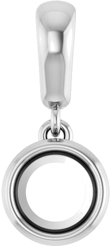 14K White  5.2 mm Round Pendant Mounting (1)