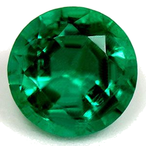 1.28 carat GREEN Round Smaragdas (1)