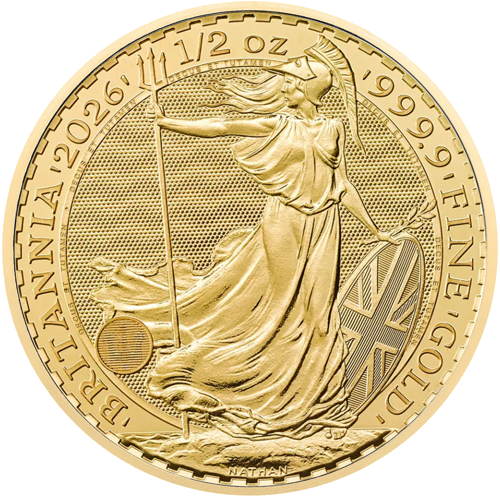 1/2 oz Британия 2026 Золотая монета Карл III (1)