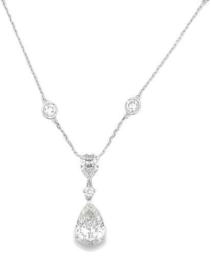 1.0 carat I-SI2 Natūralus Pear Deimantas (1)