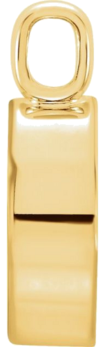 Pakabukas „Oval Bezel-Set Cabochon“ 585 Geltonojo Aukso Oval 14mm x 10mm (2)