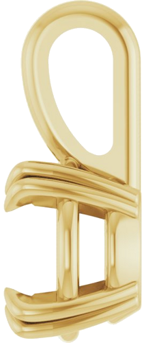 14K Yellow 5 mm Round 4-Prong Double-Claw Pendant Mounting (3)