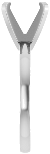 Sužadėtuvių Žiedas „Solitaire“ 585 Baltojo Aukso Round 9.5mm (4)