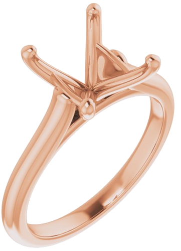 Sužadėtuvių Žiedas „Solitaire“ 417 Rožinis Aukso Oval 11mm x 9mm (1)