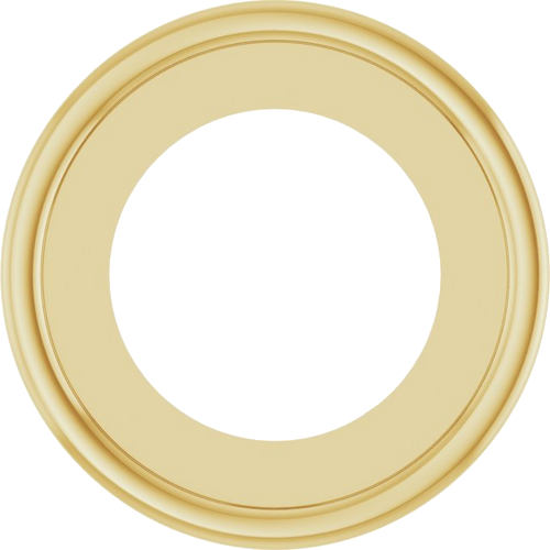 14K Yellow 4.5 mm Round Bezel-Set Pendant Mounting (1)