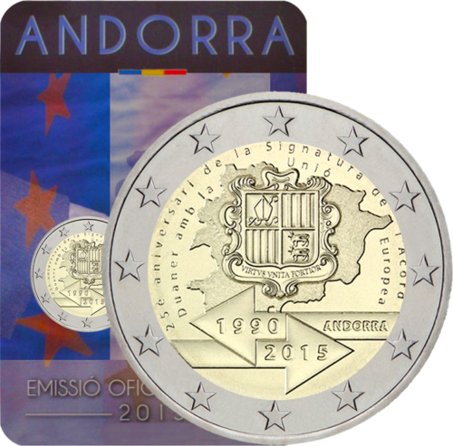 2015 Andorra Customs agreement with EU 2 euro coin (1)