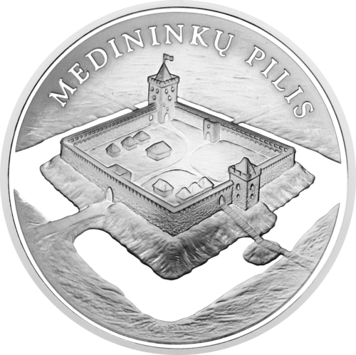 2006 Medininkai Castle Lithuania 50 litas silver coin (1)