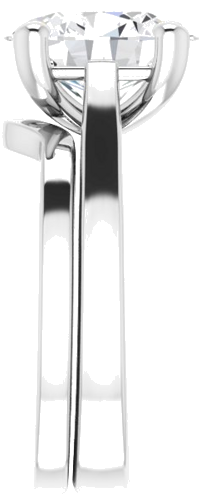 Sužadėtuvių Žiedas „Solitaire“ 585 Baltojo Aukso Oval 11mm x 9mm (9)