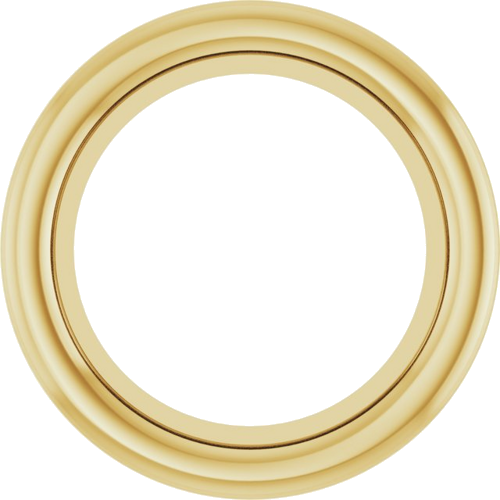 14K Yellow 5.2 mm Round Bezel-Set Slide Pendant Mounting (1)