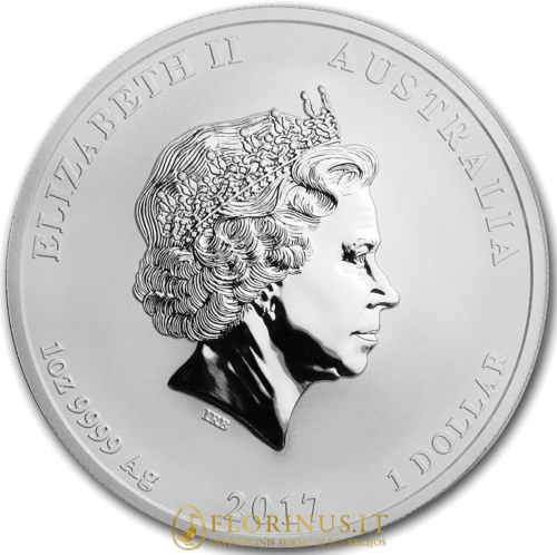 2017 Drakonas ir Feniksas 1 oz sidabrinė moneta (3)
