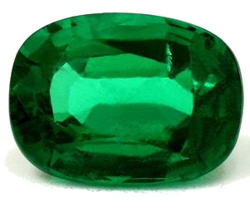 1.26 carat GREEN Cushion Smaragdas (1)