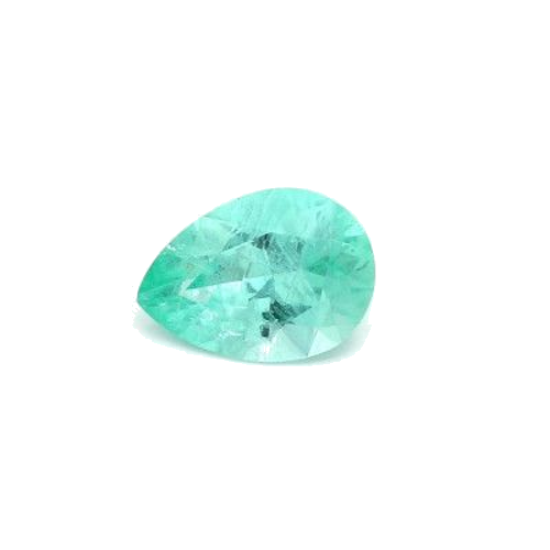 1.55 carat GREEN BRILLIANTFANCY cut Pear Smaragdas (1)