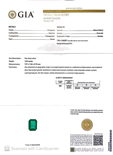 3.35 carat GREEN Smaragdas (1)
