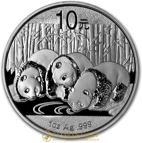 2013 Panda China 10 Yuan 1 oz silver coin (1)