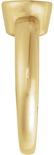 14K Yellow 5.2 mm Round Bezel-Set Engagement Ring Mounting (3)