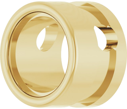 14K Yellow 5.6 mm Round Bezel-Set Slide Pendant Mounting (2)