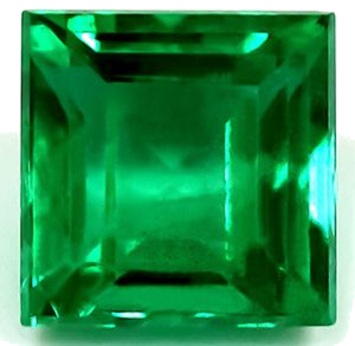 1.0 carat GREEN Square Smaragdas (1)
