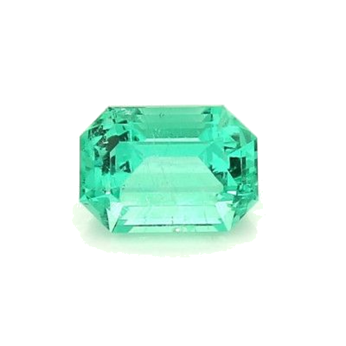 0.85 carat GREEN STEP cut Octagonal Smaragdas (1)