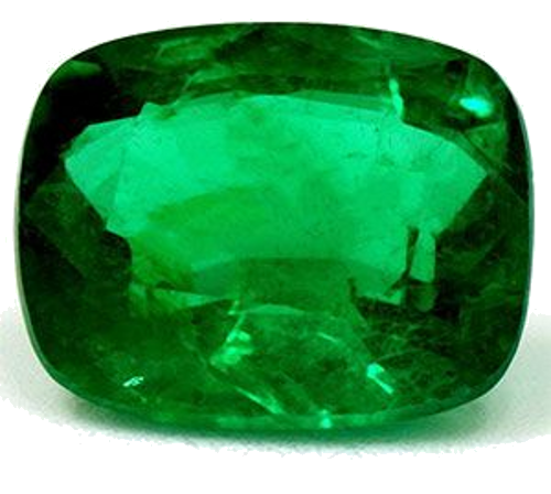 1.76 carat GREEN Cushion Smaragdas (1)