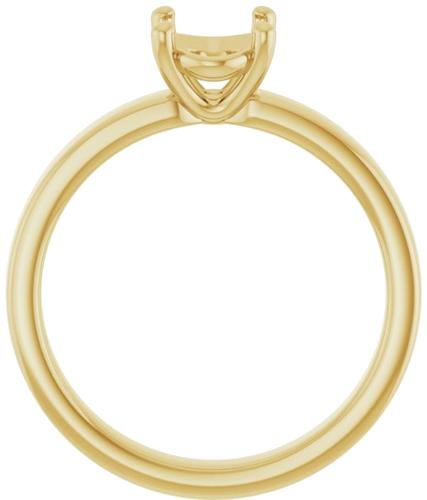 Sužadėtuvių Žiedas „Solitaire“ 585 Geltonojo Aukso Oval 8mm x 6mm (2)